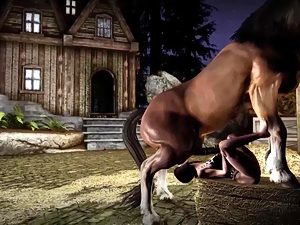 3d horse facefucking